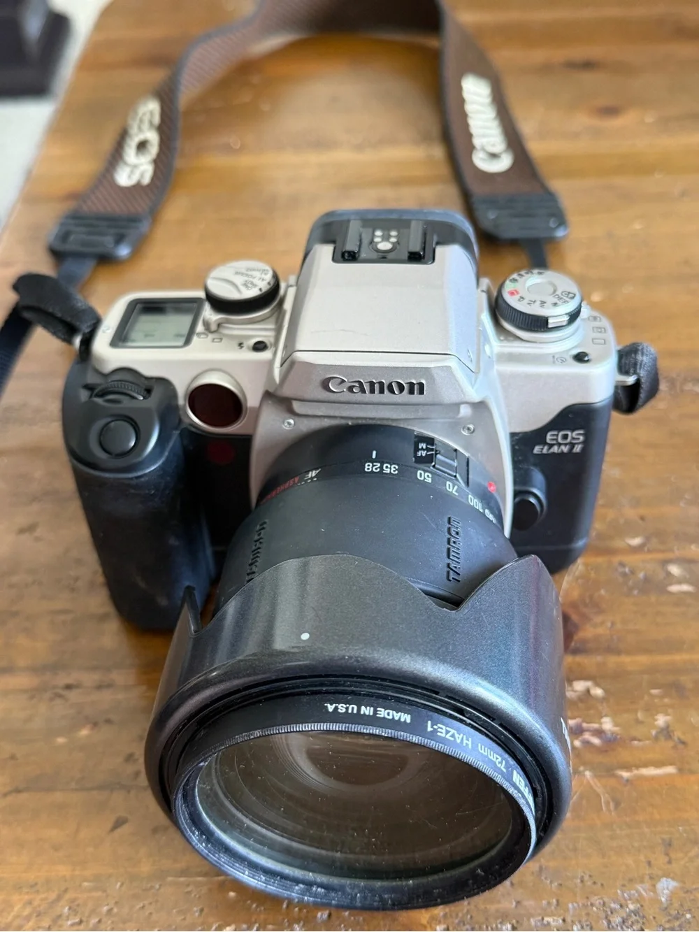 Canon EOS Elan Ii 35mm Film Camera Bundle W/Tamron Zoom Lens, New Battery/ Case